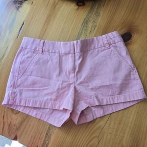 J.Crew Chino 100% Cotton Pink Shorts Womens Size 8